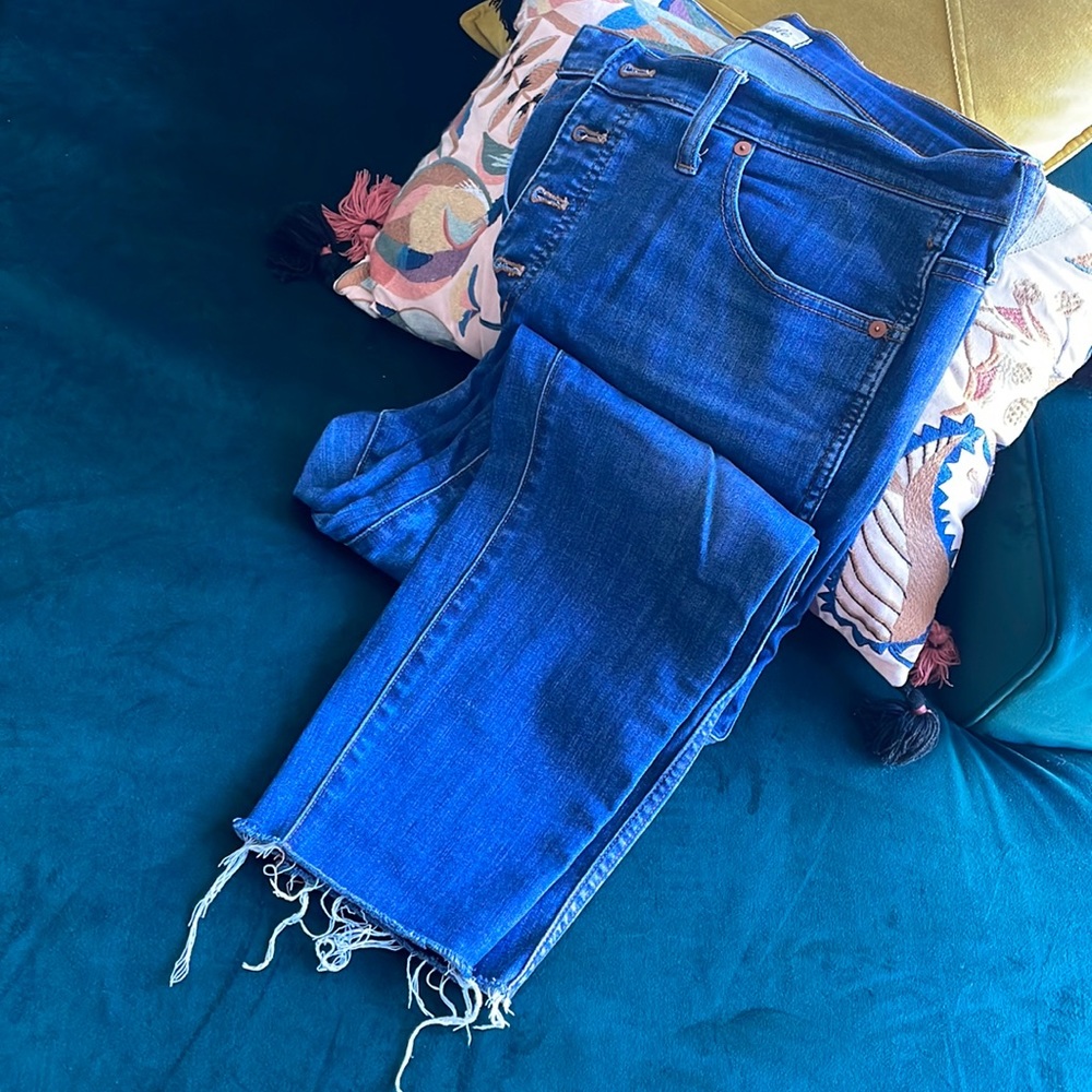 Madewell high rise skinny crop jeans